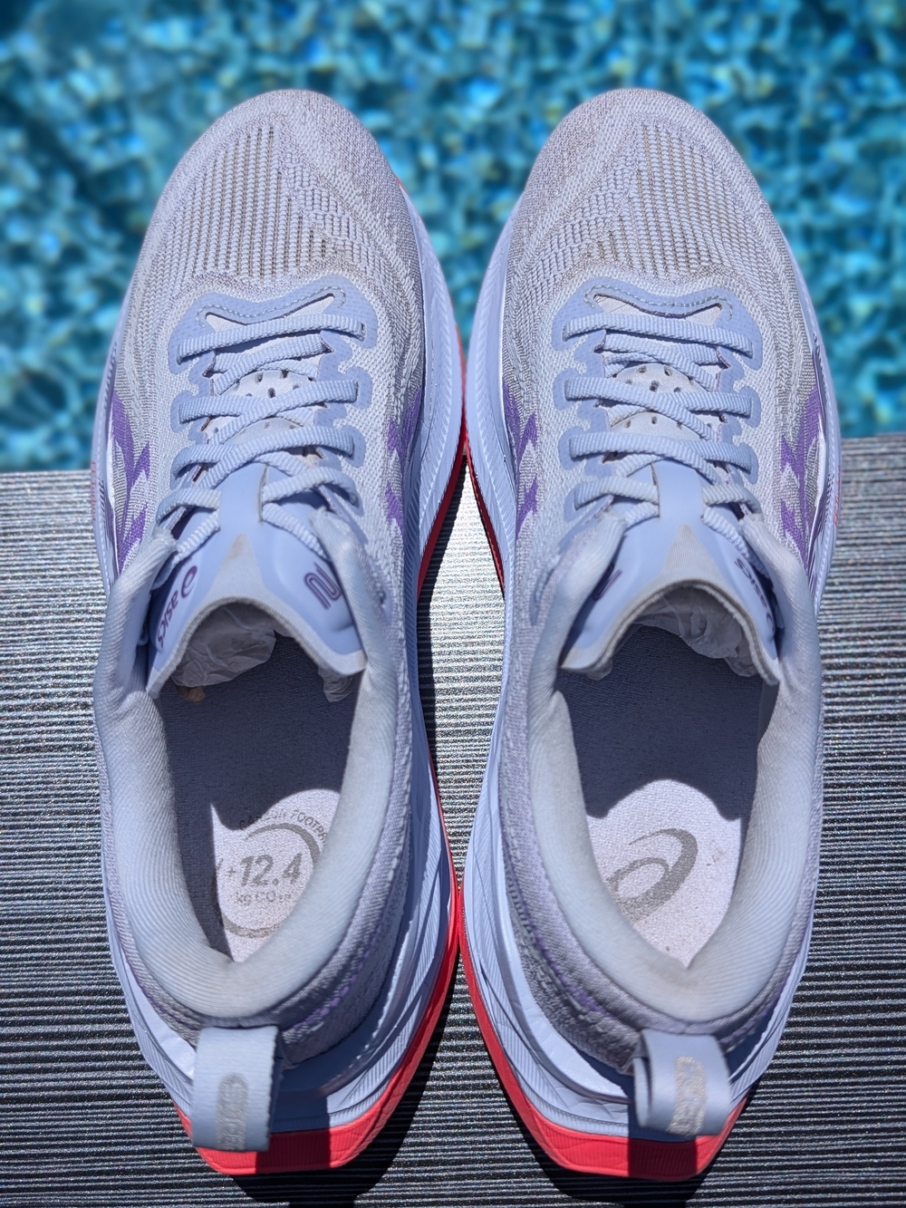 ASICS Superblast 2 Mens Size 8 Greyish Purple Coral Reef Running Shoe 1013A142 - Picture 8 of 13